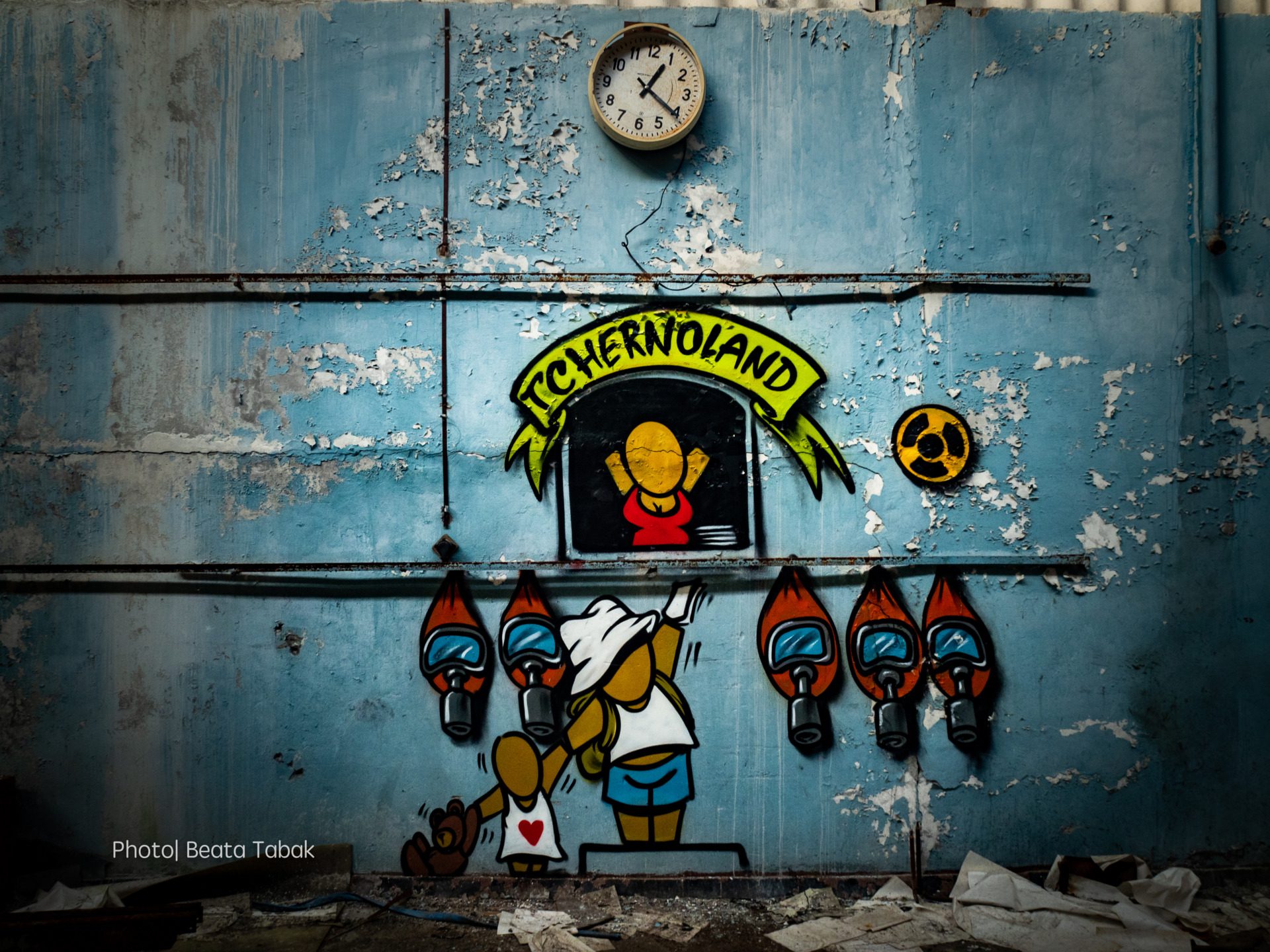 Grafitti w fabryce, fot. Beata Tabak