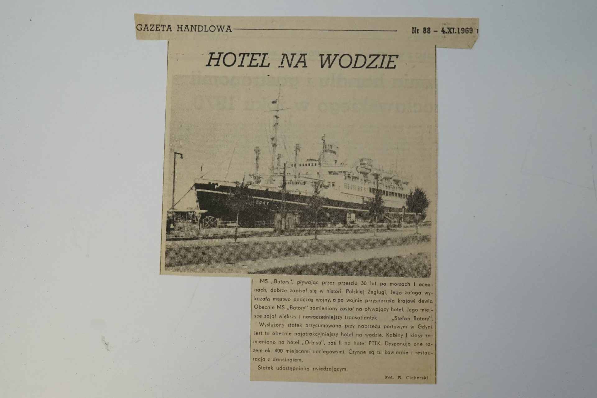 Ostatni rejs Batorego, archiwum Oficyny Wydawniczej Oryginały