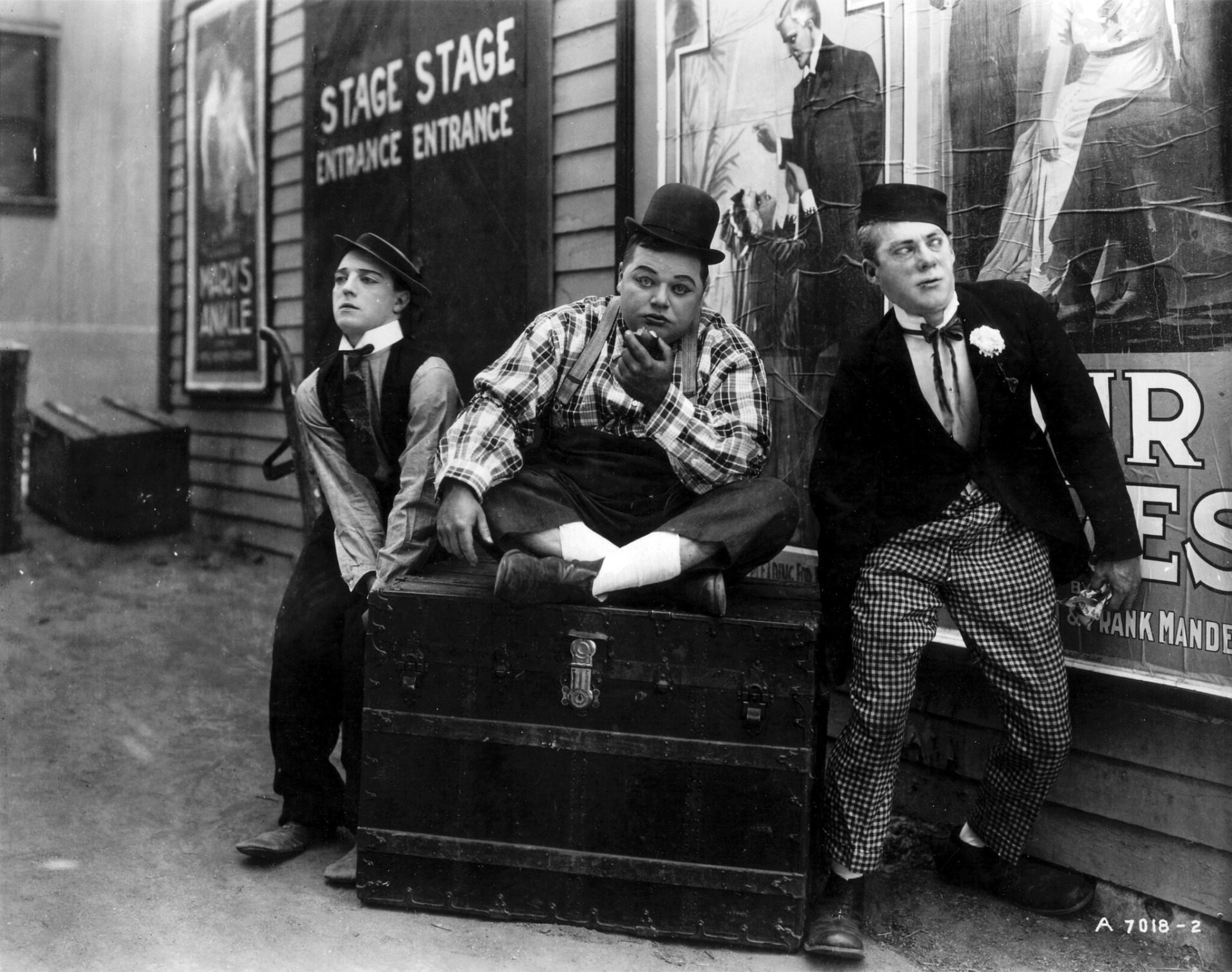 Orange County Archives: Buster Keaton, Fatty Arbuckle i Al St. John - legendy niemej komedii, fot. Flickr.com