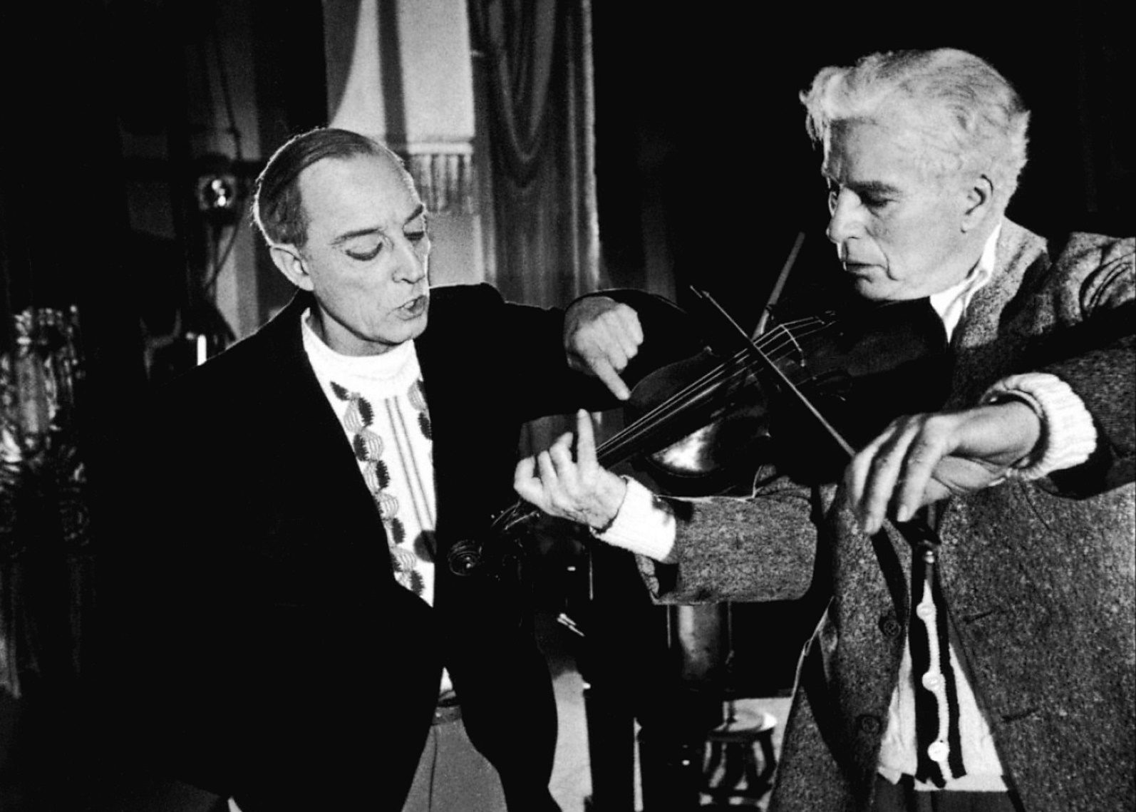 Breve Storia del Cinema: Keaton i Chaplin na planie filmu "Światła rampy", fot. Flickr.com