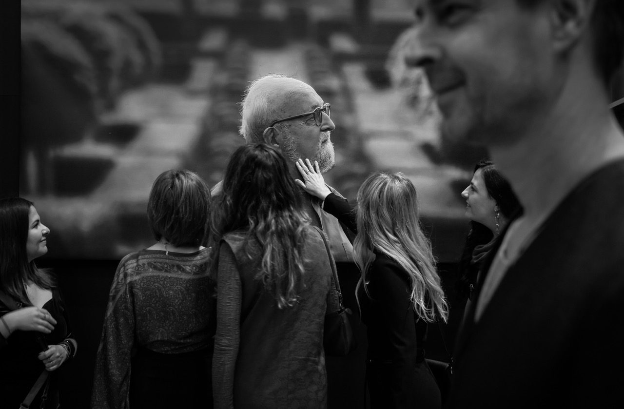 12 słów mistrza – opowieść zaklęta w fotograficznych kadrach Finisaż wystawy zdjęć Bartka Barczyka – poświęconej pamięci Krzysztofa Pendereckiego w NOSPR, fot. Anna Lewańska