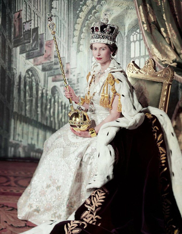 Królowa Elzbieta II w Dniu Koronacji, fot. Wikipedia