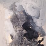 universe 120x100cm, Zamiast pędzli często sięgam po dłonie – rozmowa z Magdaleną Lenartowicz, fot. Archiwum prywatne Magdaleny Lenartowicz