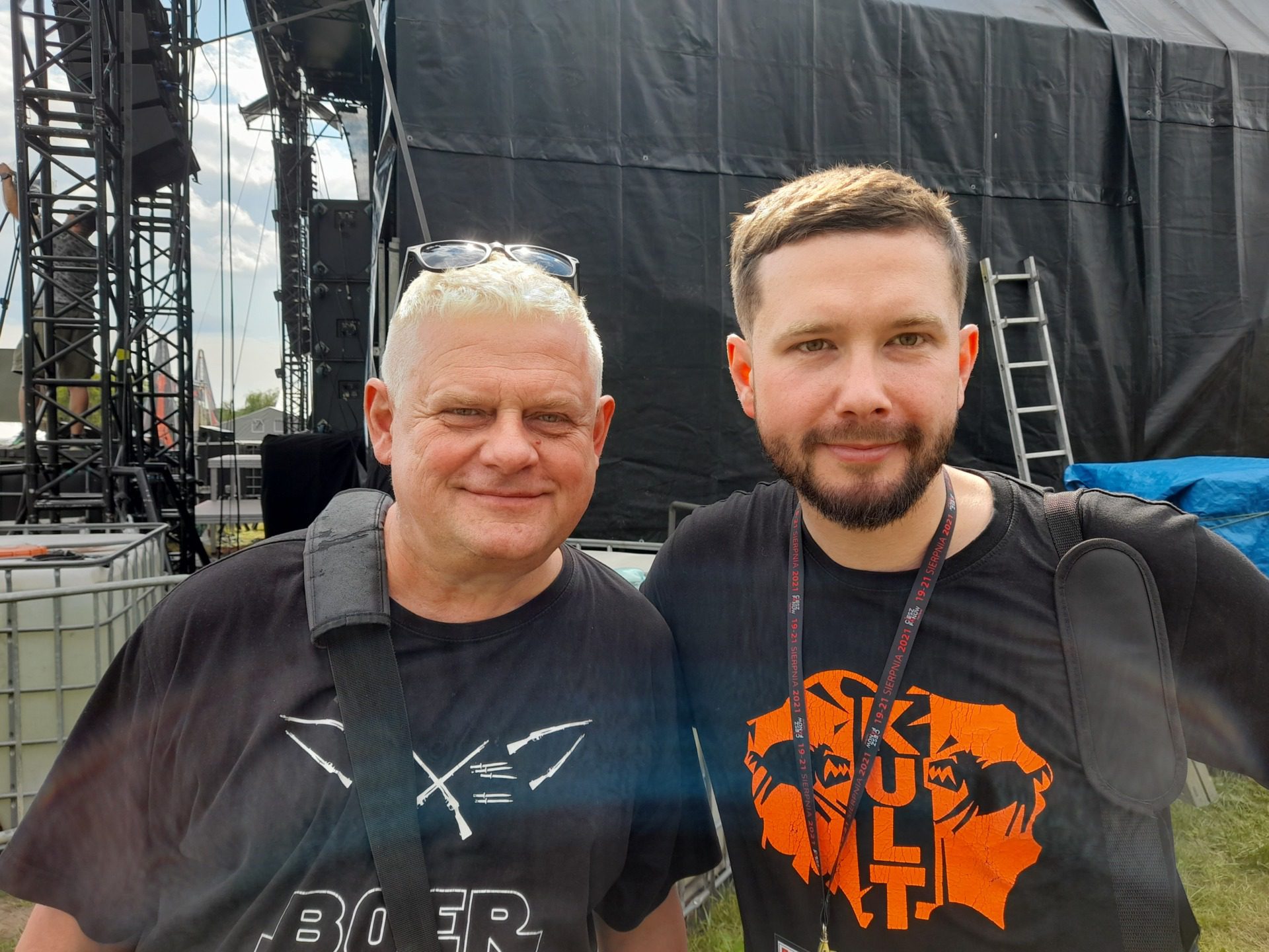 Kazik Staszewski i Michał Bigoraj, - Festiwal 2021 r. - fot. Archiwum prywatne Michała Bigoraja