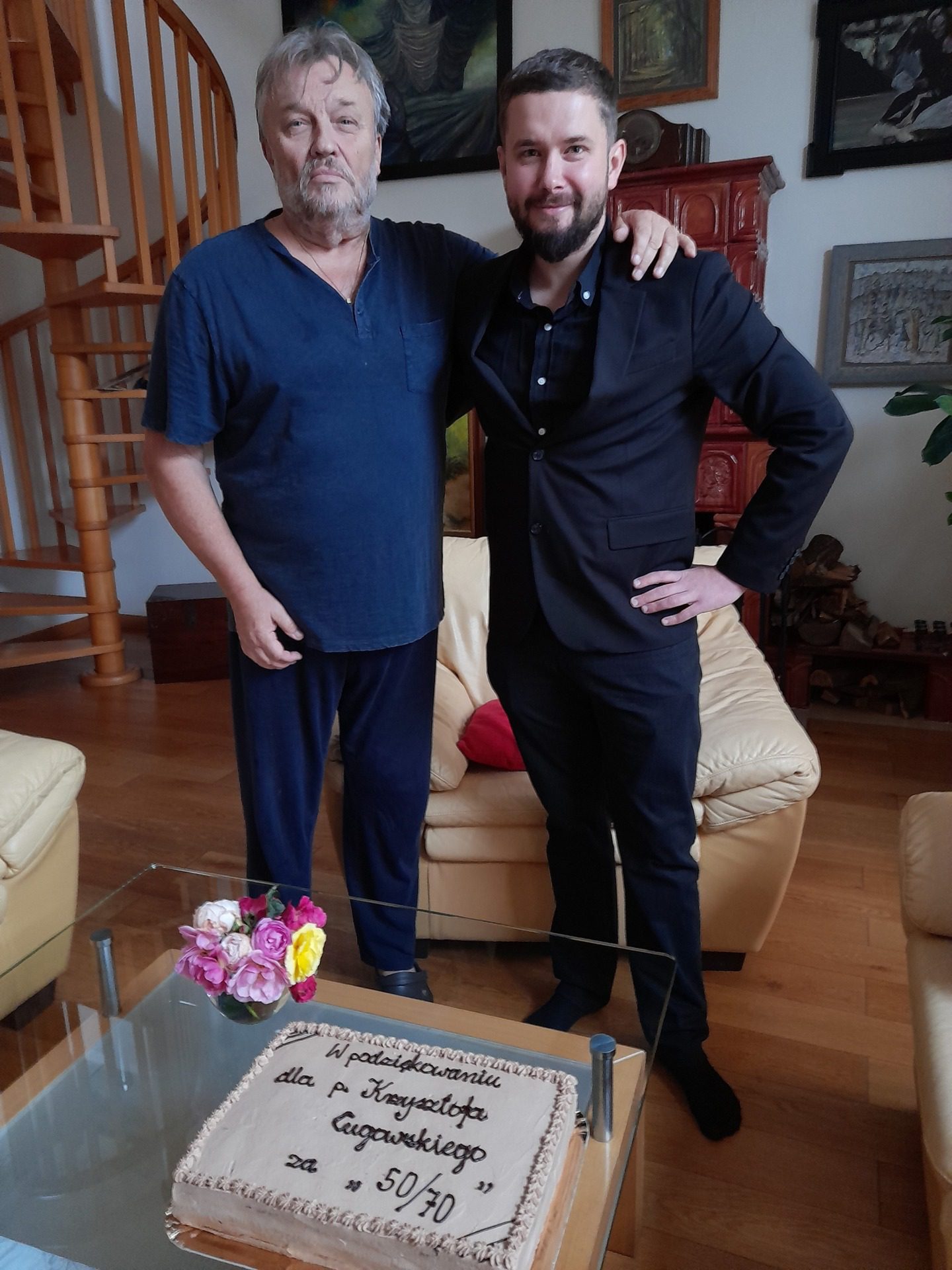 Krzysztof Cugowski i Michał Bigoraj, 01.10.2020 r. - fot. Archiwum prywatne Michała Bigoraja