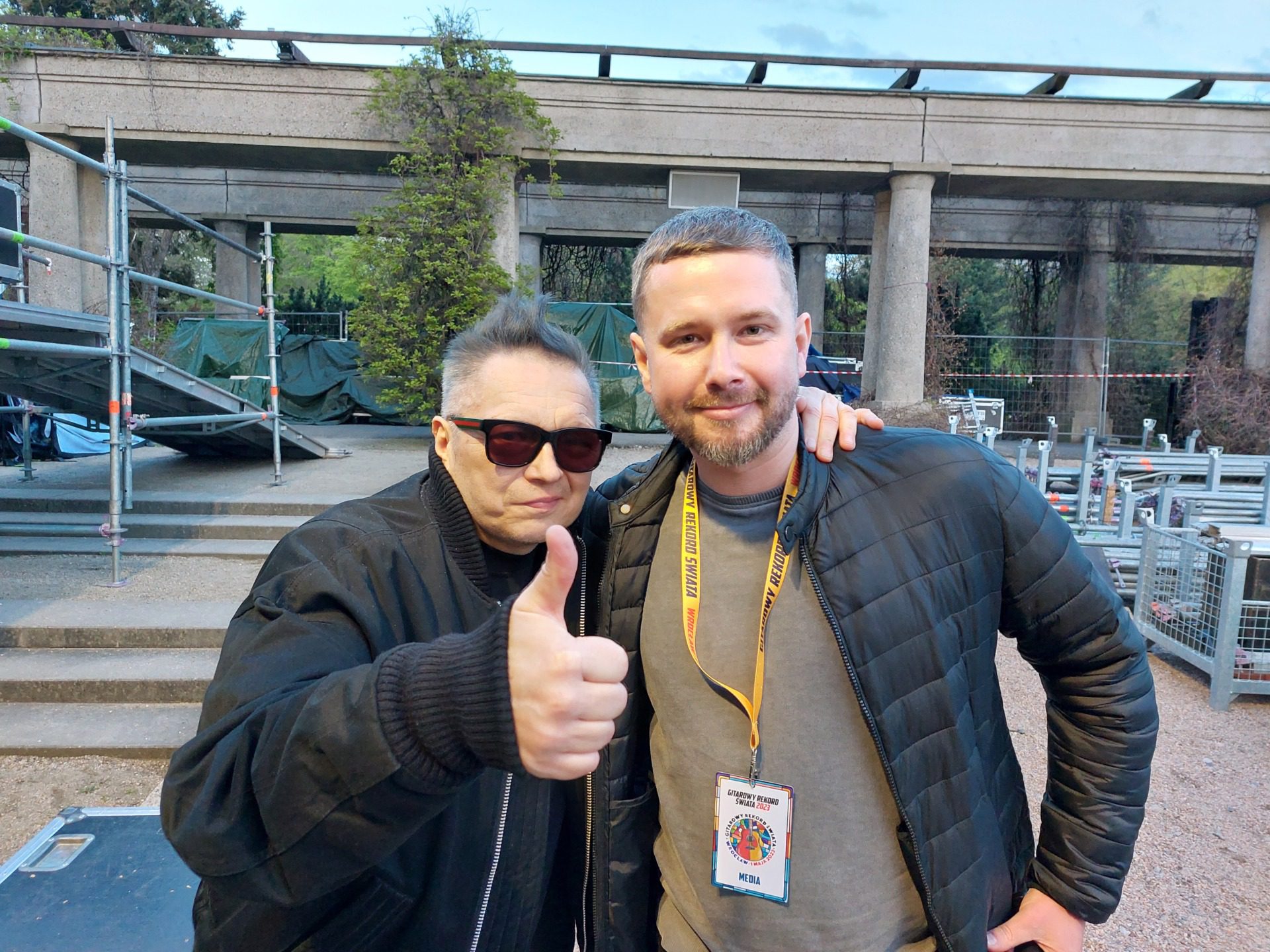 Muniek Staszczyk i Michał Bigoraj, Majówka 2022 r., fot. Archiwum prywatne Michała Bigoraja