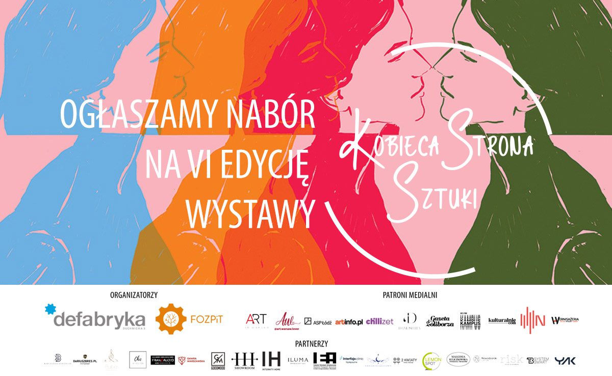 Kobieca Strona Sztuki – cykliczna wystawa i konkurs. Autorką grafiki jest Karolina Smorawska