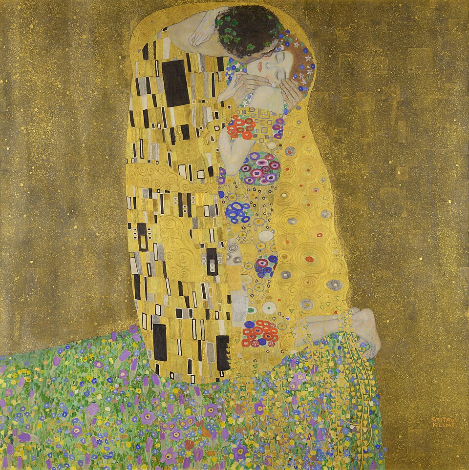 Gustav Klimt, Pocałunek, fot. Wikipedia