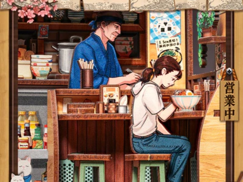 Wnętrze book nooka Ramen Oishii Kyoto (Cutebee, 175 elementów).