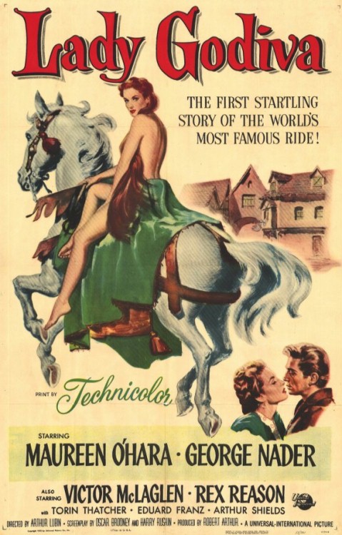 Plakat z filmu o Lady Godivie, fot. Wikipedia